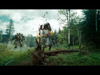 the battle optimus prama postikonov v lesu  "transformers