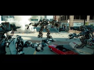 autobots vs depticons betva na shosse    transformers 3  the
